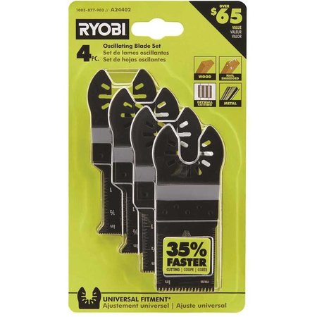 RYOBI Wood and Metal Oscillating Multi-Tool Blade Set A24402
